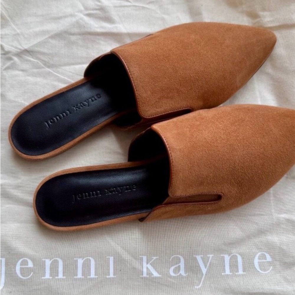 Jenni Kayne Brown Suede Mules
